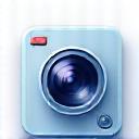 カメラと撮影された写真のアイコン